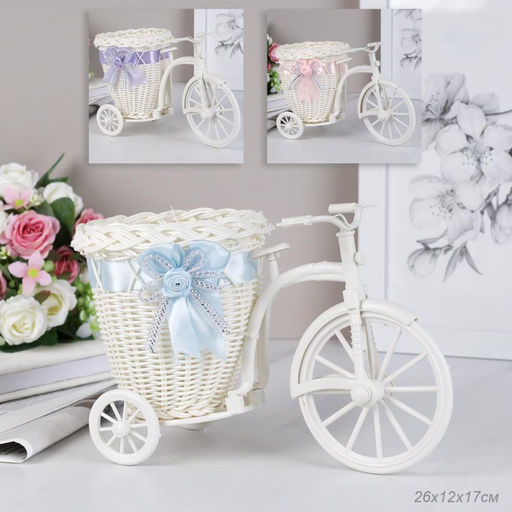 Корзина декоративная Велосипед / BU036-2 /уп 96/ - Галеонтрейд фото 6