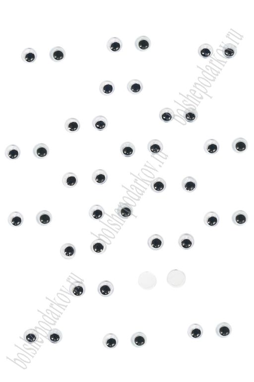 Фурнитура Глазки самоклеящиеся 7 мм (200 шт) SF-7349