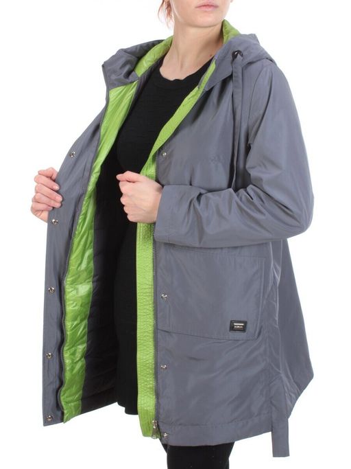 2192 DK. GRAY Пальто демисезонное женское Parten (50 гр. синтепон) - Fashion фото 9