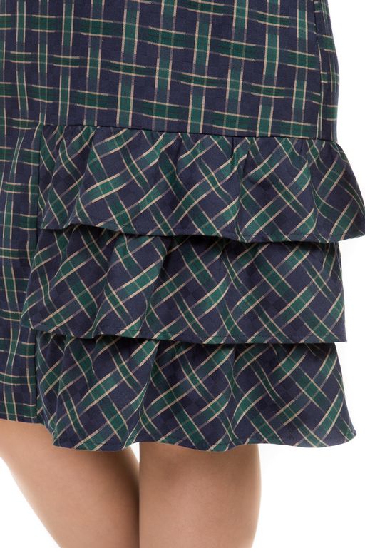 Платье 1039 синяя клетка - Novita фото 6