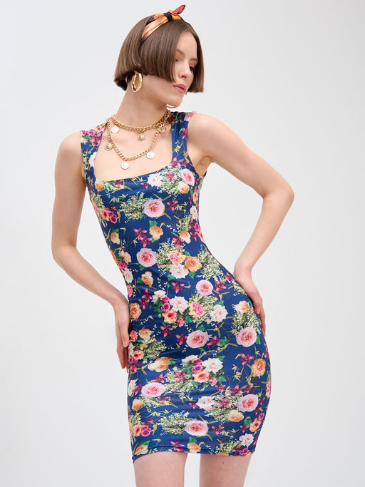 Платье с вырезом каре OD-634-2