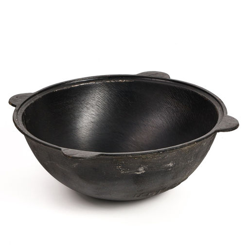 Казан Шафран, 16 л, круглое дно, алюминиевая крышка, чугун