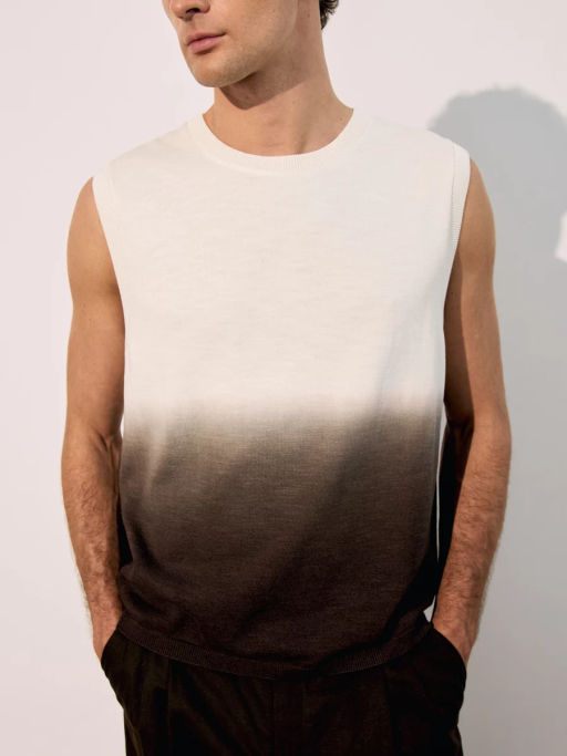 Джемпер без рукавов с добавлением льна ZR2605043308-27 / Zarina