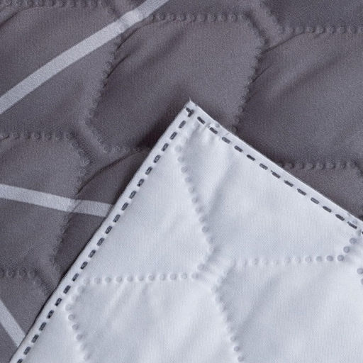 Покрывало «Этель» евро Grey haze, 230×210±5 см, микрофибра