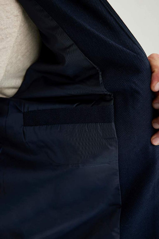 Приталенное пальто с воротником-поло - Defacto фото 8