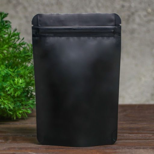 Цена за 100 шт. Пакет дой-пак, матовый, черный, 10×15×4 см