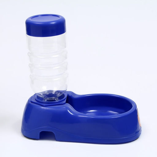 Автопоилка малая со съёмной бутылкой, 260 мл, синяя - Пижон фото 2