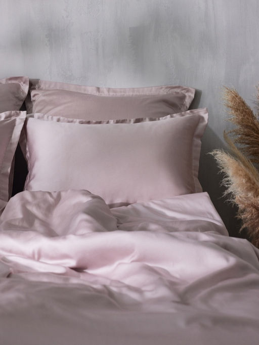 Наволочка SL Home Tencel, 50×70+3 см, пудра, тенсель, эвкалиптовое волокно 100%