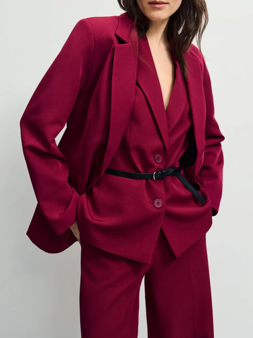 Однобортный жакет прямого кроя / Zarina