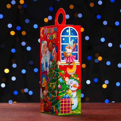 Цена за 5 шт. Подарочная коробка Новогодние посиделки , сюрприз 11 х 6 х 21 см - Simaland фото 3