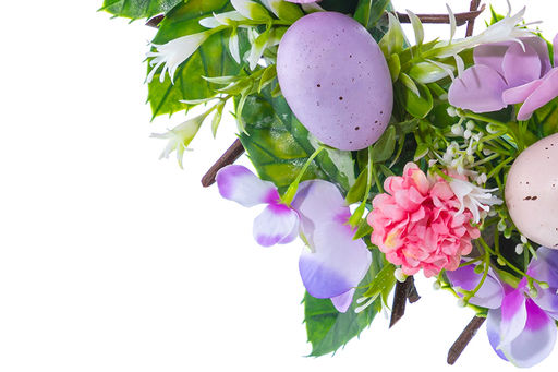 Пасхальное украшение венок 30*30*7,5 см "Нежность", круг