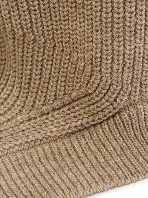 Шапка жен. шерсть+акр LB-BR55036 beige melange - Labbra фото 3