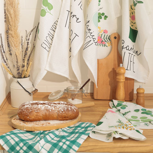 Набор кухонных полотенец Доляна Garden life 35х60см-7шт, 100% хлопок  фото 15