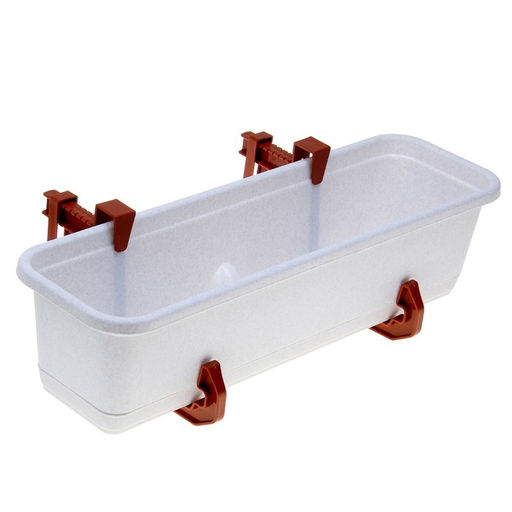 Крепление для балконных ящиков универсальное, 2 шт., терракотовый