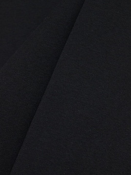 Футер 3-х нит. начес цв.Черный, ш.1.8м, Пенье, хлопок-65% п/э-35%, 350гр/м.кв - Купава фото 3