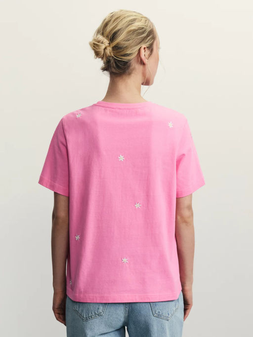 Футболка из хлопка с вышивкой / Zarina  фото 12