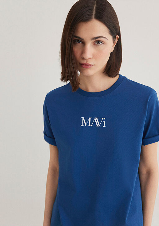 Mavi Logo Bask?l? Lacivert Tisort  фото 3