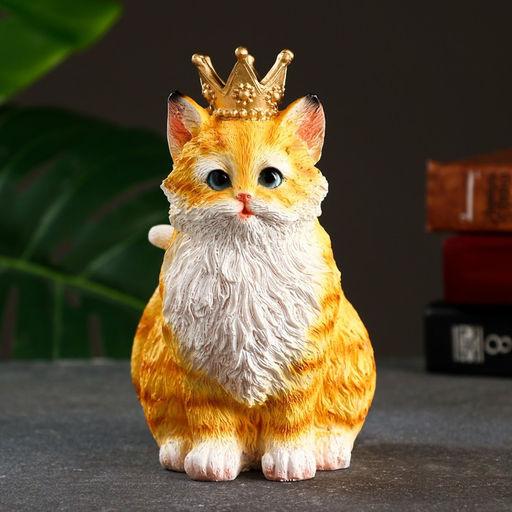 Фигурка полистоун «Кот Чарльз», рыжий, 13×10×16 см