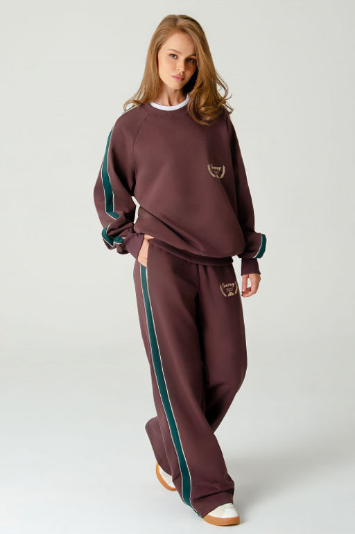 Арт. 2-543 Костюм женский с брюками 44-50 (4 шт) Цвет:коричневый - Калинка фото 20