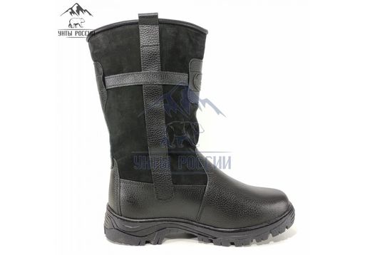 Монголки высокие черные, литая подошва