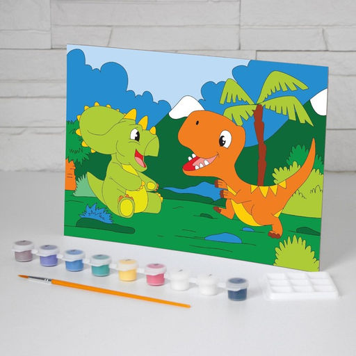 Картина по номерам Диномир 20 28,5 см - Школа талантов фото 3