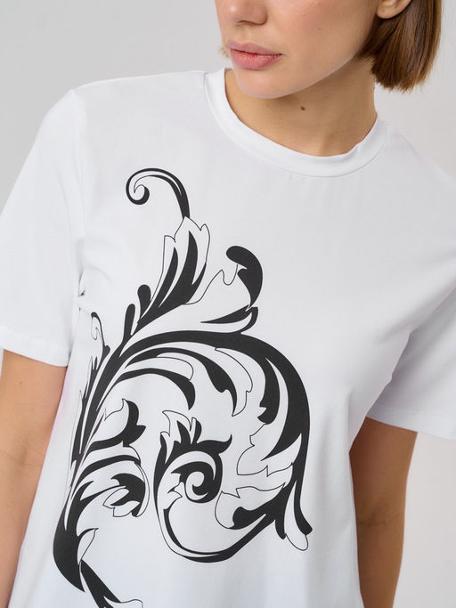 Футболка женская ZZ-WR020302-S10 black-white - Eleganzza фото 5