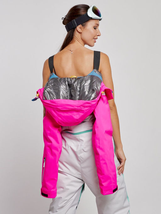 Горнолыжный комбинезон женский зимний розового цвета 2326R - Mtforce фото 21