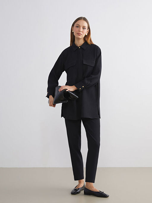 Oversize Kadife Kad?n G?mlek Tunik