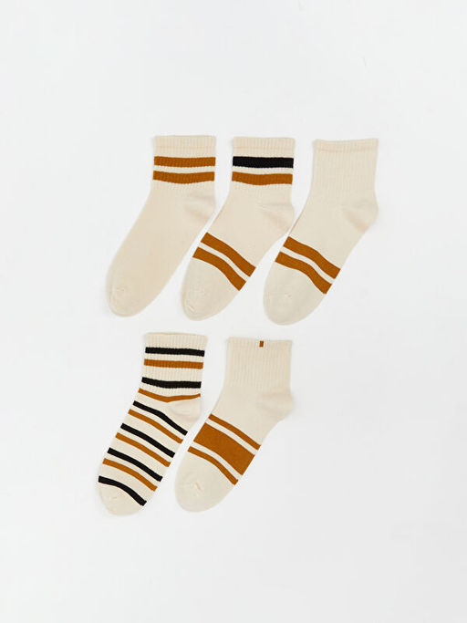 ?izgili Kad?n Soket ?orap 5li