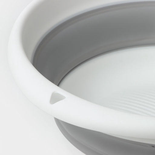 Таз складной «Флекс», 10 л, 39.5×40×5.5 см, смоки