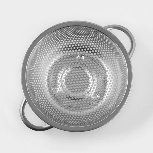 Дуршлаг из нержавеющей стали Марко, d=16,5 см, две ручки, цвет хромированный - Доляна фото 6