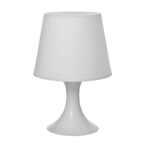 Лампа настольная RISALUX 1340001, E14, 15 Вт, белая, 19.5×28 см