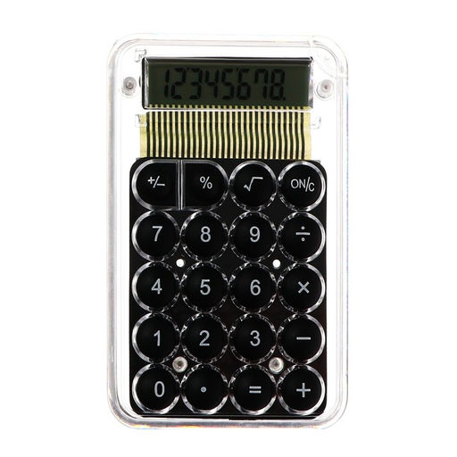 Калькулятор настольный 8-разрядный, KS-005, прозрачный корпус