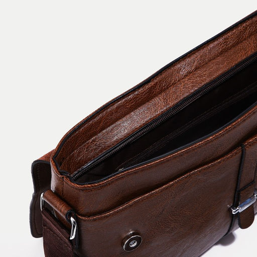 Сумка мужская, цвет коричневый - Simaland фото 5