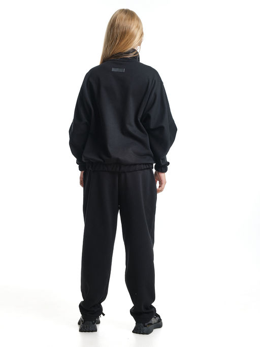 Спортивный костюм для девочки на молнии в школу UD 8023 черный - Mini maxi фото 2
