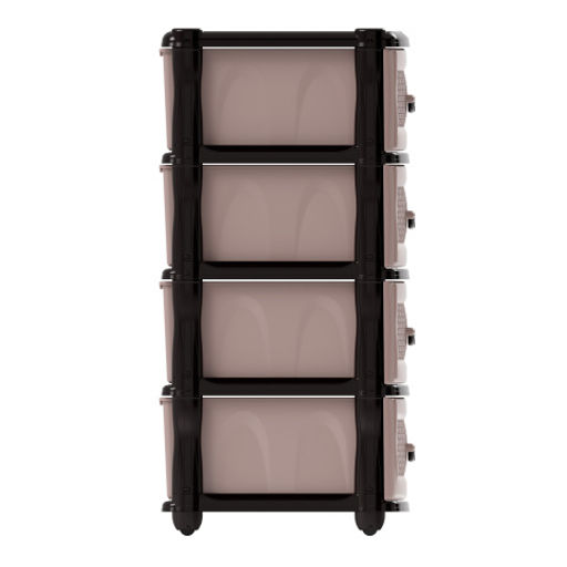 Комод 4-х секционный коричневый М1356