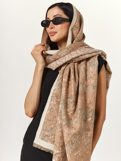 в составе ШЕРСТЬ и КАШЕМИР Большой, мягкий, теплый двусторонний палантин. - Tantino фото 12