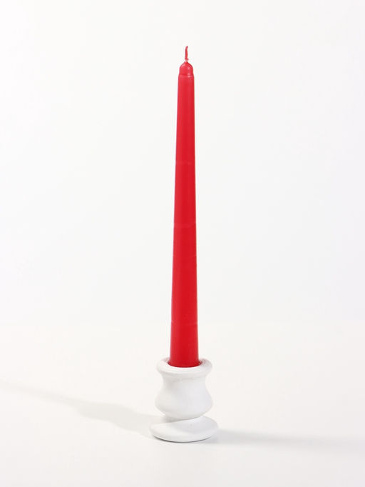 Свечи античные, набор 4 шт., 2.2×24 см, 8 ч, 50 г, красные