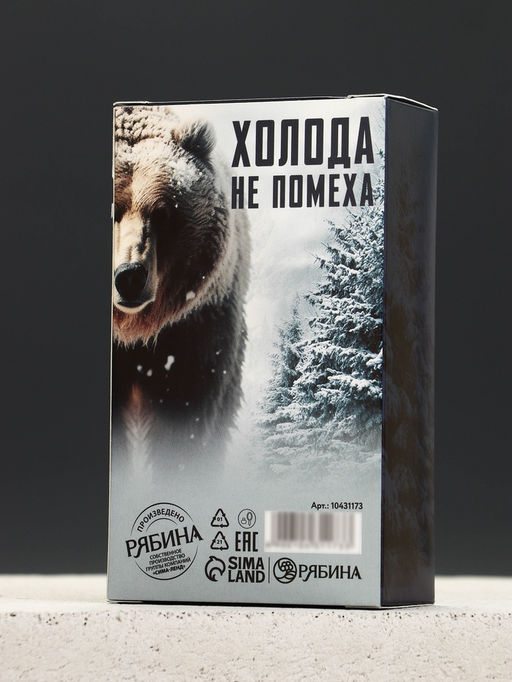 Подарочный набор новогодний «Сильному духом»: гель для душа и шампунь для волос, 2×100 мл, Чистое счастье