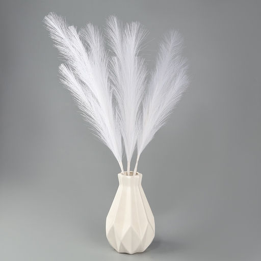 Сухоцветы искусственные «Пампасная трава», 70 см, 3 шт., белый