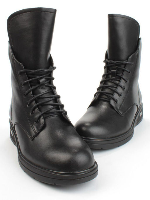 04-M3-830 BLACK Ботинки зимние женские (натуральная кожа, натуральный мех) - Фабричный китай фото 12