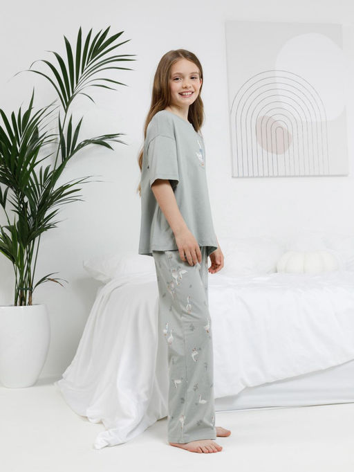 МП 1657-1/оливковый 5904 Н110 пижама для дев