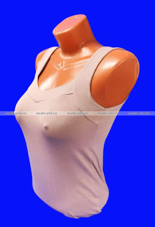 Цена за 1 шт. Майки женские Miss Emma Турция широкие бретели арт. 10023 ПУДРОВЫЙ