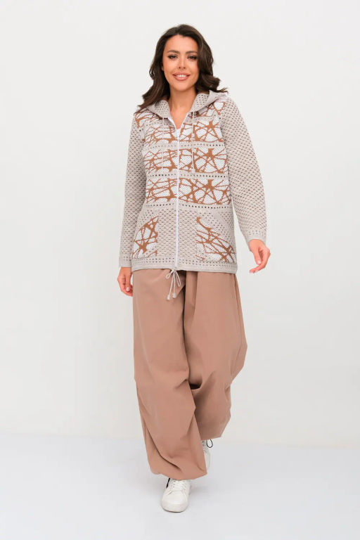 ЗЛАТА Жакет 5-1066к/кофе-молоч