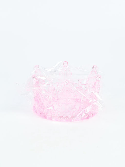 Корона для торта «Хрусталь», цвет розовый