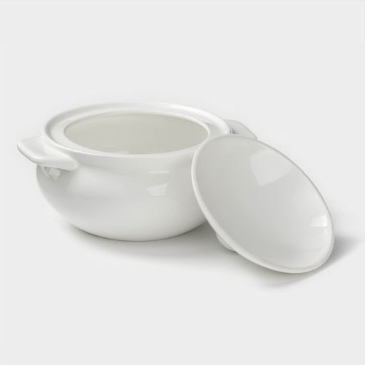 Горшок для запекания Wilmax, 350 мл, фарфор, белый