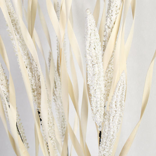 Сухоцвет 5 штук набор 160 см белые / GA103-1W /уп 40/ - ГалеонТрейд фото 3