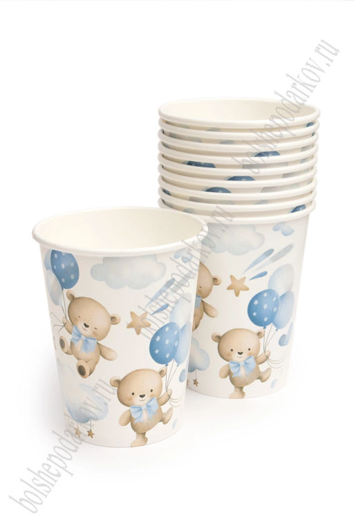 Стаканчики бумажные 250 мл (10 шт) SF-7834, №8