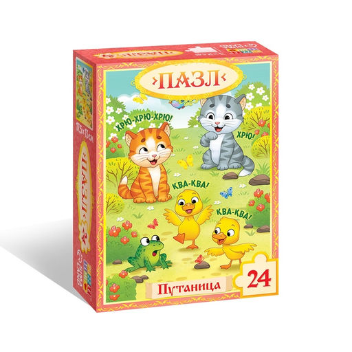 Цена за 3 шт. Пазл «Путаница», Корней Чуковский, 24 детали