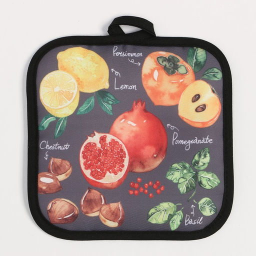 Прихватка Доляна Фрукты 17х17 см 100% п/э  фото 2